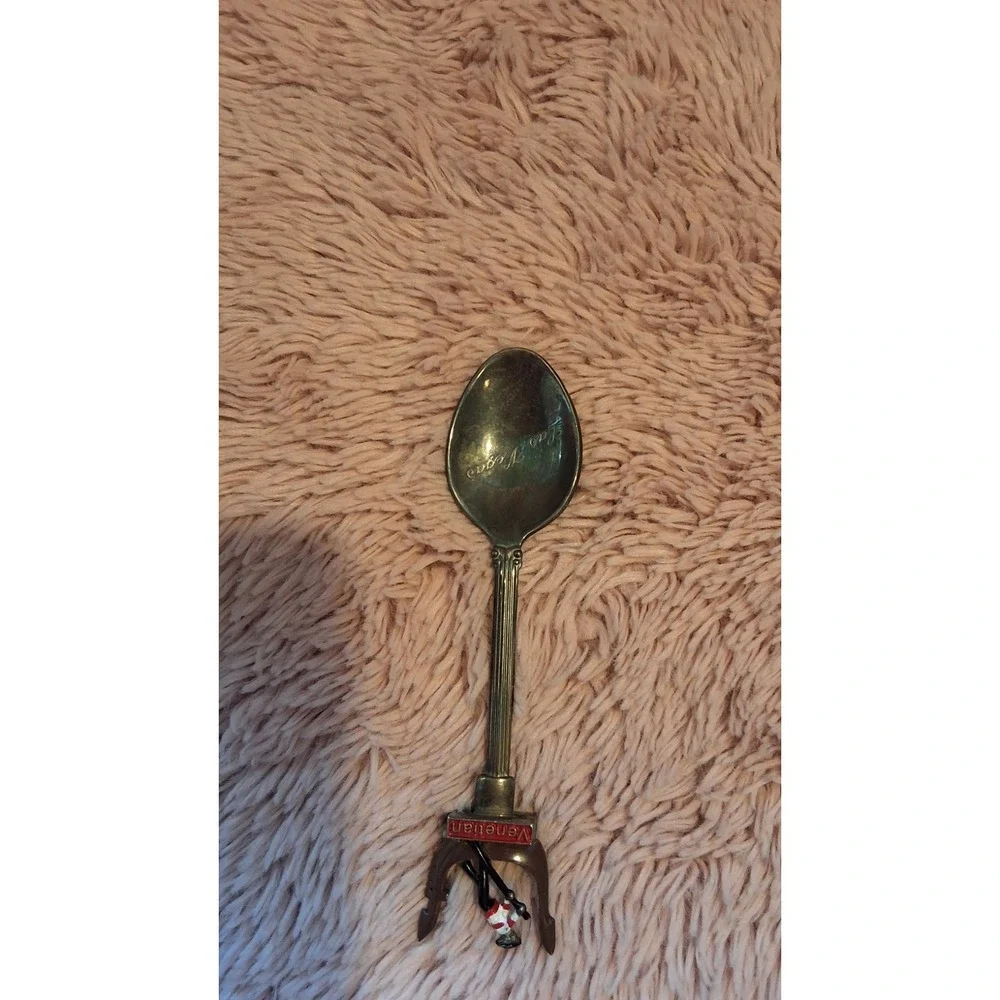 Disney‎ Lot of 4 Metal Souvenir Spoons Silver/Gold/Blue Epcot Center Space Coast